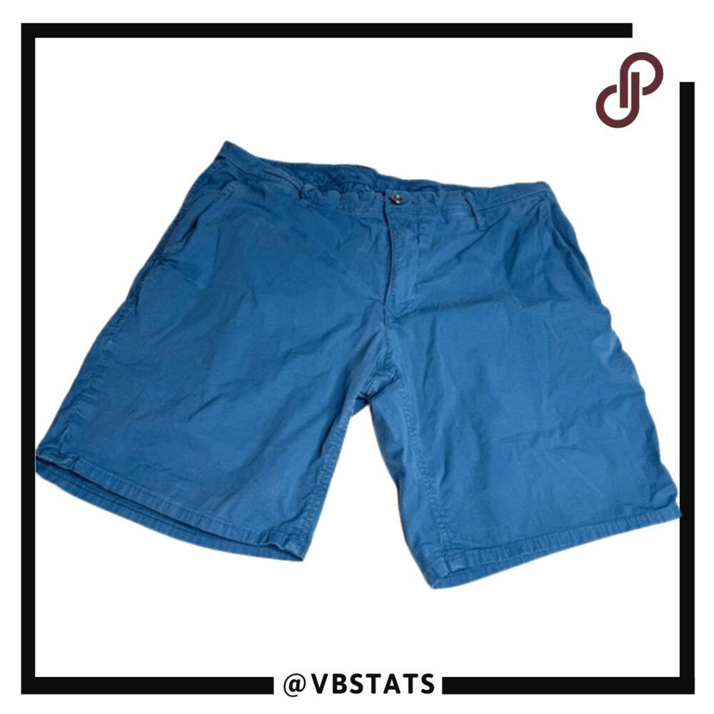 Rodd & Gunn Men's Stretch Casual Fit Flat Front Chino Shorts Navy Blue Size 35